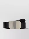 Miu Miu Leather Belt Adjustable Rectangular Buckle