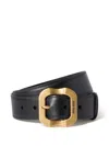 Miu Miu Leather Belt In Black