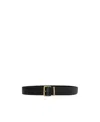 Miu Miu Leather Belt In Black