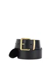 Miu Miu Logo Detailed Buckle Belt In Black