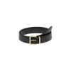 Miu Miu Leather Belt In Black
