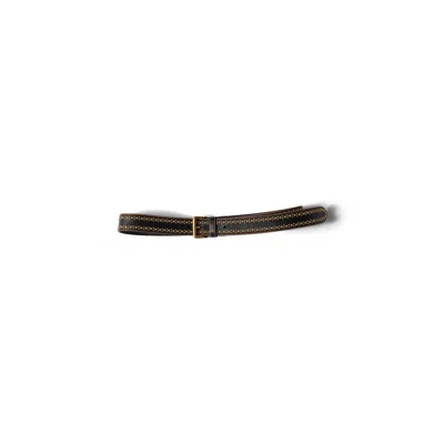 Miu Miu Leather Belt In Black