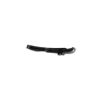 Miu Miu Leather Belt In Black