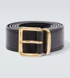 Miu Miu Leather Belt In Black