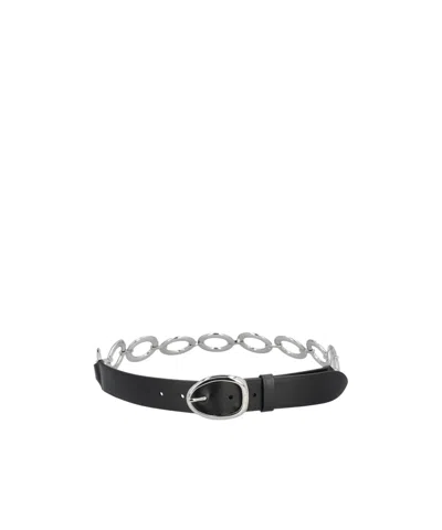 Miu Miu Leather Belt In Brown