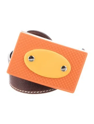 Pre-owned Miu Miu Leather Belt In Brown