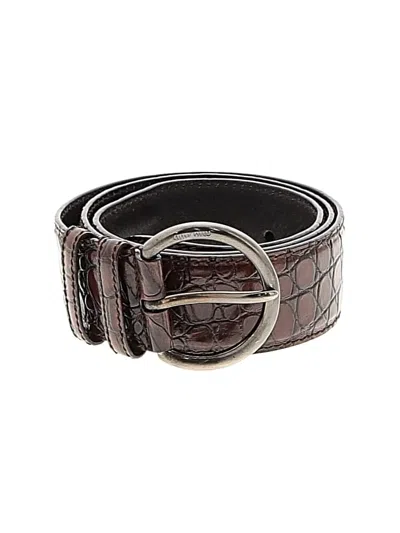 Pre-owned Miu Miu Leather Belt In Brown
