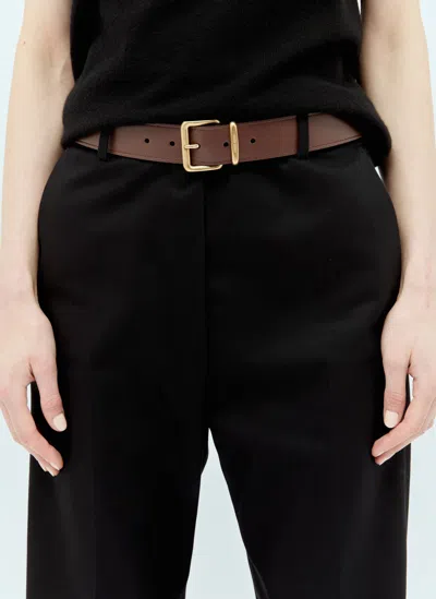 Miu Miu Leather Belt In Brown