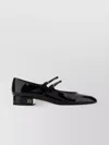 Miu Miu Patent Leather Slingback Pumps With Buckles In Black