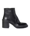 Miu Miu 70mm Leather Ankle Boots In Black
