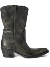 Miu Miu Leather Boots In Brown
