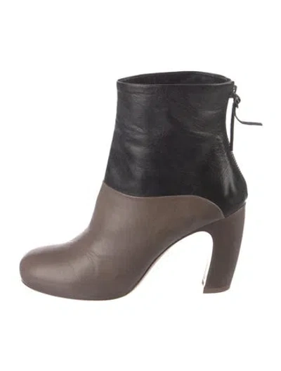 Pre-owned Miu Miu Leather Boots In Multi