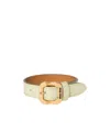 Miu Miu Leather Bracelet In Green