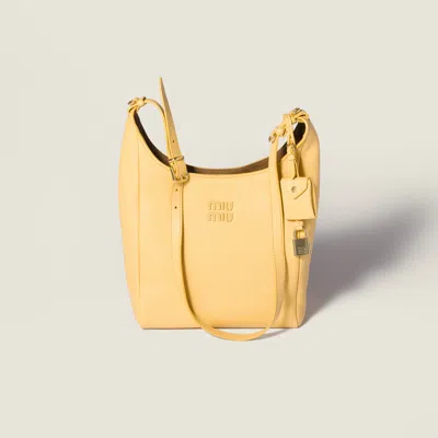 Miu Miu Leather Bucket Bag