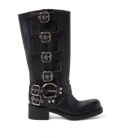 Miu Miu Boots Women In Gray