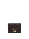Miu Miu Bi-fold Logo Card Holder