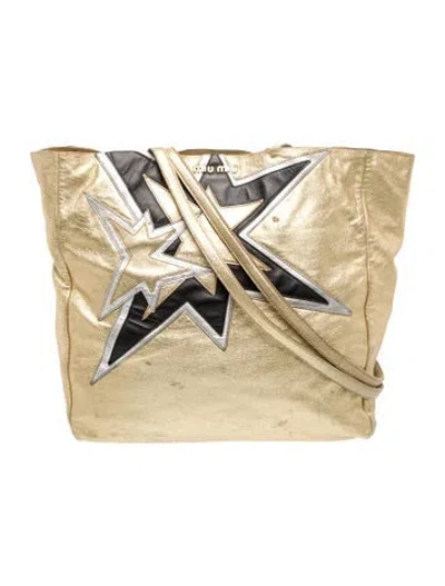 Pre-owned Miu Miu Leather Clutch