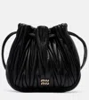 Miu Miu Leather Clutch In Black
