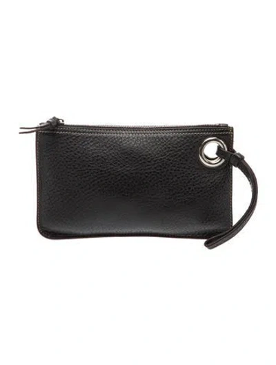 Pre-owned Miu Miu Leather Clutch Vintage In Black