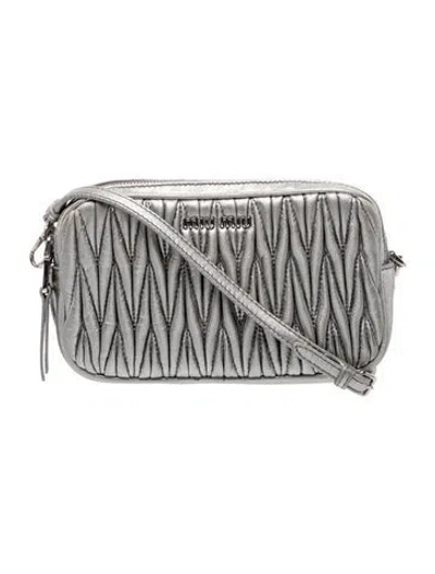 Pre-owned Miu Miu Leather Crossbody Bag