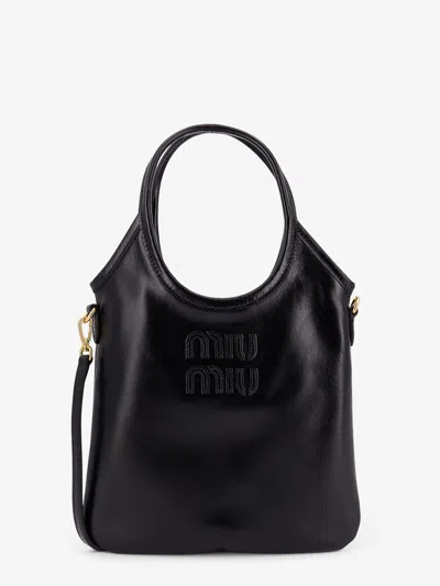 Miu Miu Leather Crossbody Bag In Black