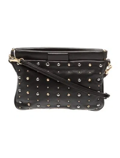 Pre-owned Miu Miu Leather Crossbody Bag In Black