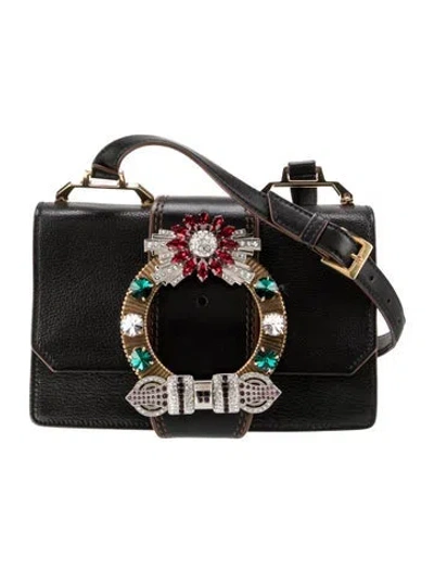 Pre-owned Miu Miu Leather Crossbody Bag In Multi