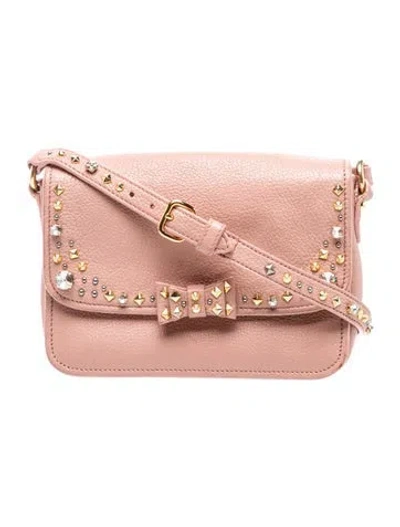 Pre-owned Miu Miu Leather Crossbody Bag In Pink