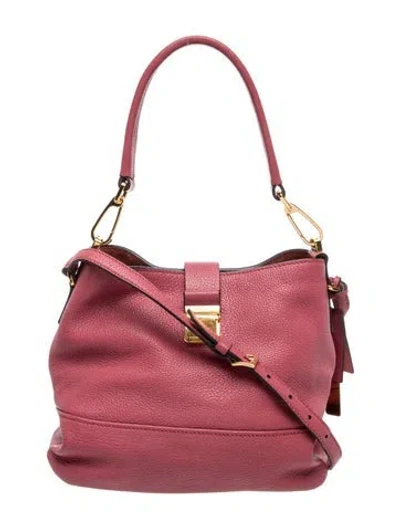 Pre-owned Miu Miu Leather Crossbody Bag In Pink