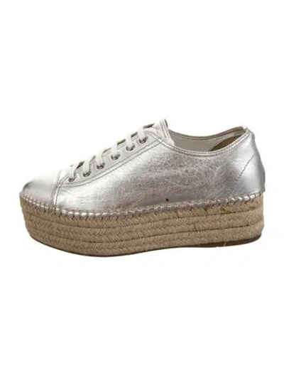 Pre-owned Miu Miu Leather Espadrilles