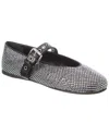 Miu Miu Stud-embellished Ballerina Shoes In Black