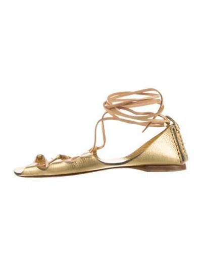 Pre-owned Miu Miu Leather Flats