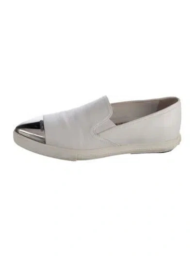 Pre-owned Miu Miu Leather Flats In Multi
