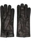 Miu Miu Leather Gloves In Black