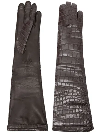 MIU MIU LEATHER GLOVES