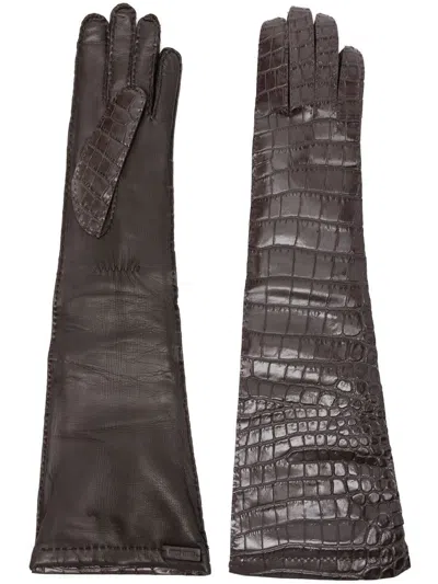 MIU MIU MIU MIU LEATHER GLOVES