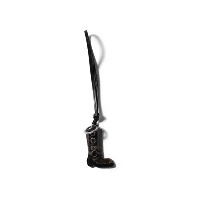 Miu Miu Leather Key Ring Trick In Black