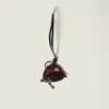 Miu Miu Keychain Cap Baseball Trick In Burgundy