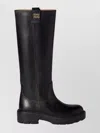 Miu Miu Leather Knee-high Boots Chunky Sole In Multi