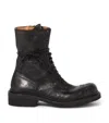 Miu Miu Black Leather Boots In Black