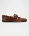 Miu Miu Unlined Bleached Leather Loafers In Bruciato