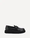 Miu Miu Twist Platform Leather Loafers