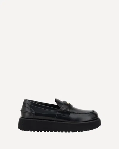 MIU MIU LEATHER LOAFERS