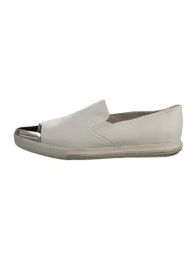 Pre-owned Miu Miu Leather Loafers