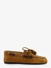Miu Miu Suede Tassel Loafers In Brown