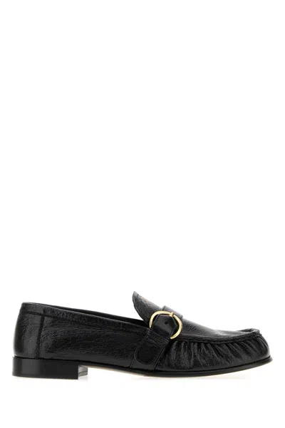 Miu Miu Leather Loafers For Women In Animal Print