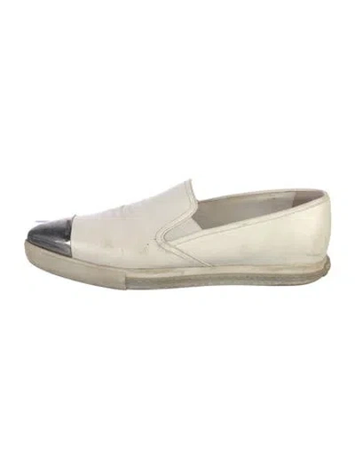 Pre-owned Miu Miu Leather Loafers In Multi