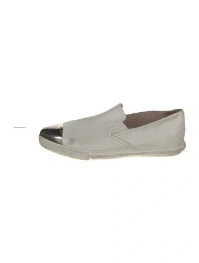 Pre-owned Miu Miu Leather Loafers In Multi