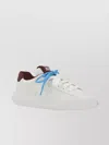 Miu Miu Leather Low-top Sneakers Perforated Sides In White