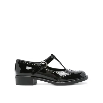 Miu Miu Leather Mary Jane In Black